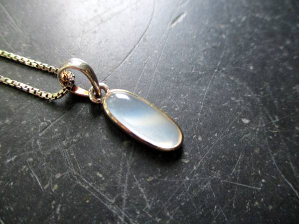 Anhänger, Mondstein, weiß, Sterlingsilber, Kette, Schmuck, Frauen, Mädchen