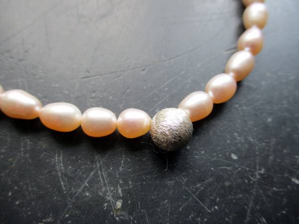 Kette,Perlen, Süsswasserperlen, zart rosa,  Schmuck, Frauen, Braut