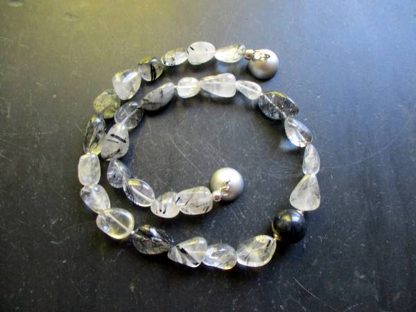 Kette, Turmalinkette, Turmalin Quarz, Turmalin, Kette, Amethyst, Magnetverschluss