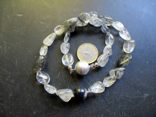 Kette, Turmalinkette, Turmalin Quarz, Turmalin, Kette, Amethyst, Magnetverschluss