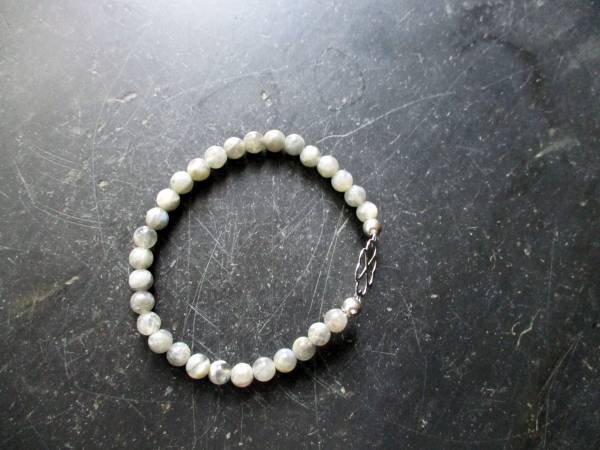 Armband, Symbolarmband, Mondstein, Sonne, Silber, vergoldet, Schmuck