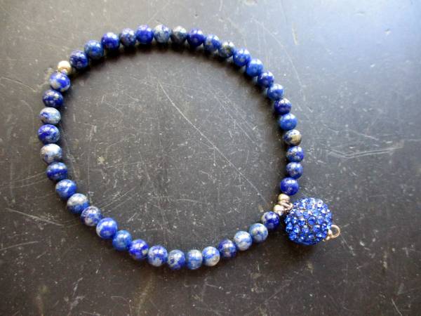 Armband, Lapislazuli, blau, Charm, Sterlingsilber, Schmuck, Frauen