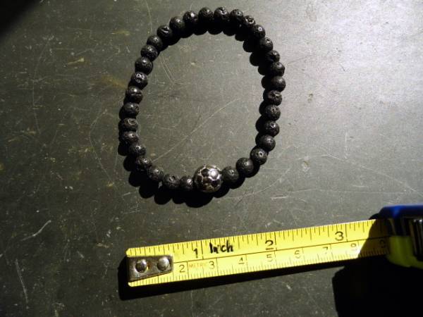 Armband, Lava, Fussball, Fanschmuck, schwarz, Silber, Unisex,  Schmuck