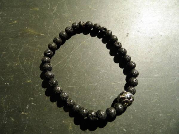 Armband, Lava, Fussball, Fanschmuck, schwarz, Silber, Unisex,  Schmuck