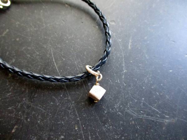 Armband, Leder, geflochten, Sterlingsilber, Charm, Schmuck, Frauen