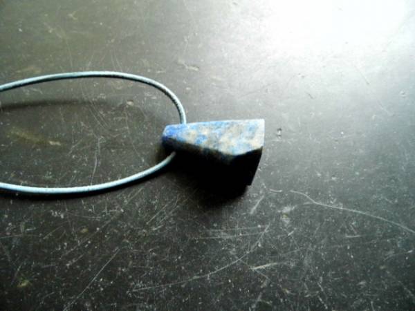 Kette, Anhänger, Lapislazuli, Lapis, blau, Tropfen, Lapis Tropfen, Lederband
