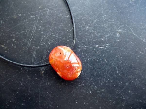 Kette, Anhänger, Lederband, Sterlingsilber, Tropfen, Ozeanjaspis, Ozeanachat, Schmuck, Unisex