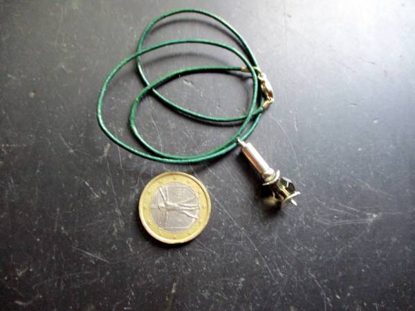Kette, Lederband, Anhänger, Rauchquarz, Silber, Tropfen, Frauen, Mädchen
