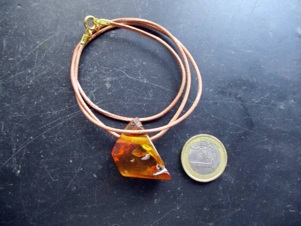 Lederband, Tropfen, Bernstein, Edelstein, Sterlingsilber, Schmuck, Frauen, Männer