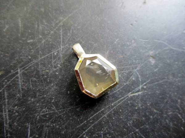 Anhänger, Sterlingsilber, Mondstein, beige, zisilisiert, Schmuck, Frauen