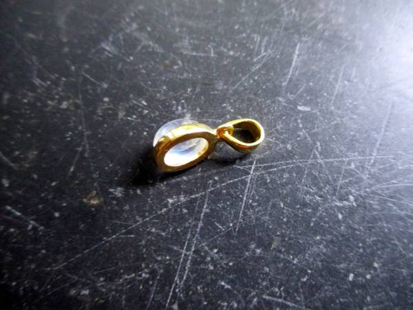 Anhänger, Tropfen, Mondstein, Silber, vergoldet, Schmuck, weiß, Braut