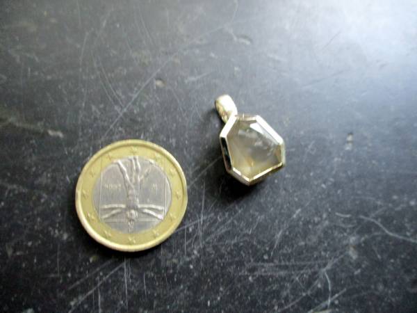 Anhänger, Sterlingsilber, Mondstein, beige, zisilisiert, Schmuck, Frauen