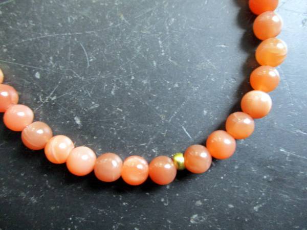 Kette, Mondstein, beige, hellbraun, Sterlingsilber, vergoldet, Schmuck, Frauen