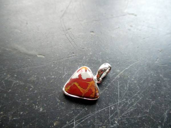 Sterlingsilber, Anhänger, Morena Jaspis, Jaspis, braun, bunt, Schmuck, Frauen