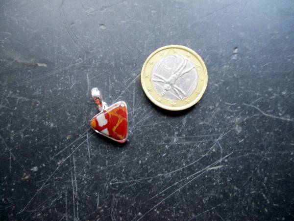 Sterlingsilber, Anhänger, Morena Jaspis, Jaspis, braun, bunt, Schmuck, Frauen