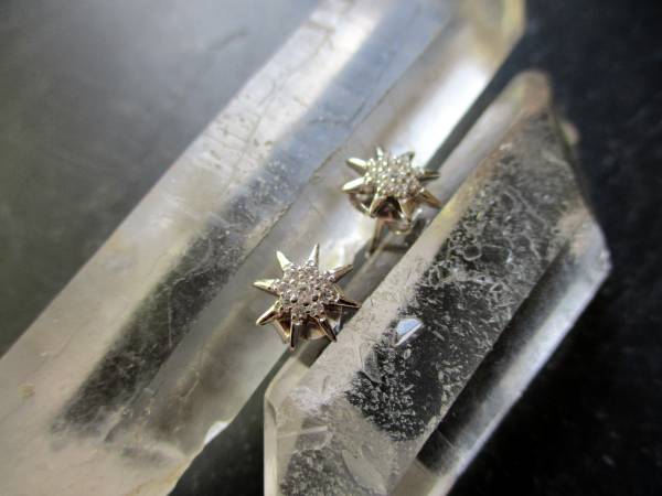 Ohrring, Ohrstecker, Sterlingsilber, Edelweiß, Blume, Schmuck, Frauen