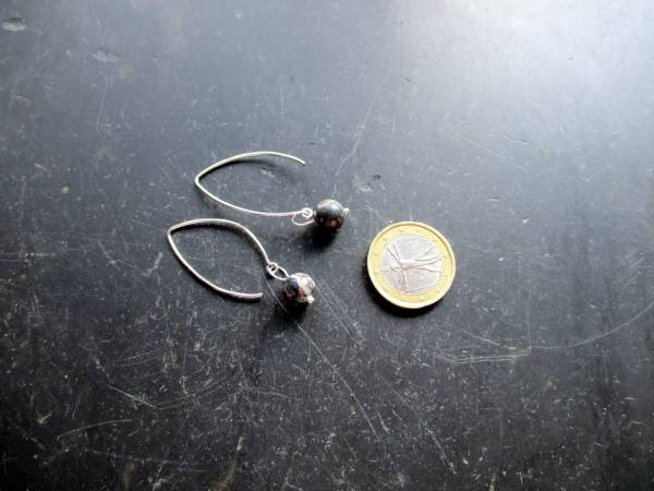 Ohrring, Ohrhänger, Sterlingsilber, Onyx, schwarz, Schmuck, Frauen