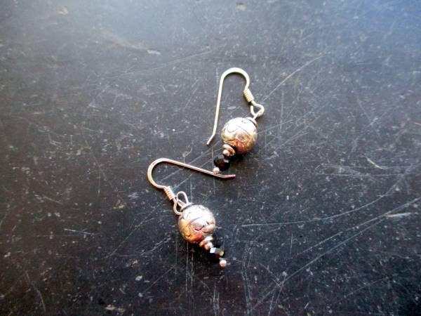 Ohrring, Ohrhänger, Sterlingsilber, Kugel, Turmalin, Schmuck, Frauen