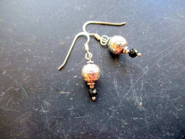 Ohrring, Ohrhänger, Sterlingsilber, Kugel, Turmalin, Schmuck, Frauen