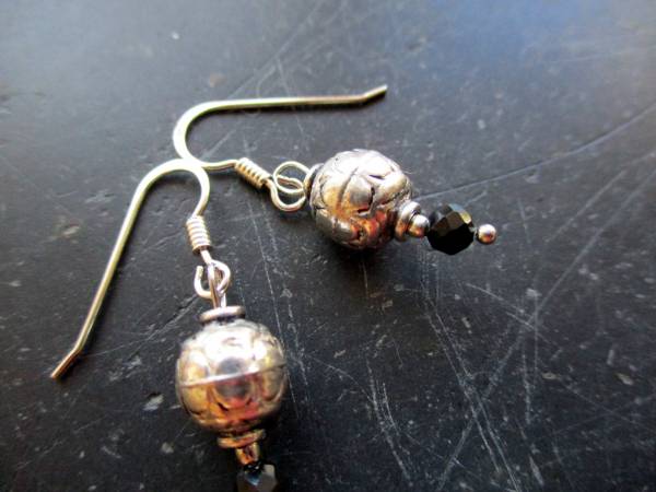 Ohrring, Ohrhänger, Sterlingsilber, Kugel, Turmalin, Schmuck, Frauen