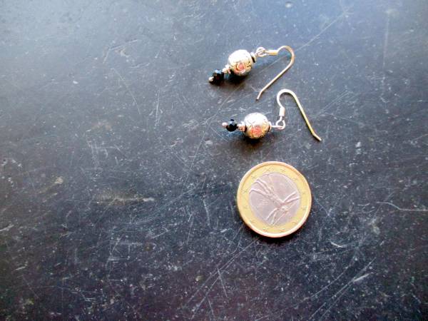 Ohrring, Ohrhänger, Sterlingsilber, Kugel, Turmalin, Schmuck, Frauen