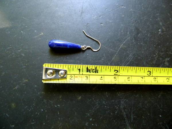 Ohrring, Ohrhänger, Sterlingsilber, Lapisazuli, blau, Tropfen, Schmuck, Frauen