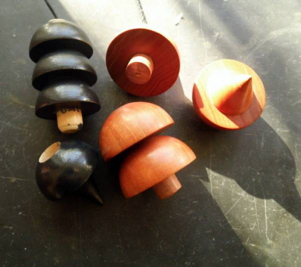 Osiris Pendel, Holz, schwarz, Osirispendel, ägyptisches Pendel