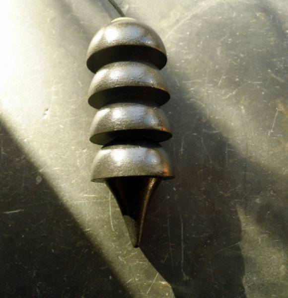 Osiris Pendel, Holz, schwarz, Osirispendel, ägyptisches Pendel