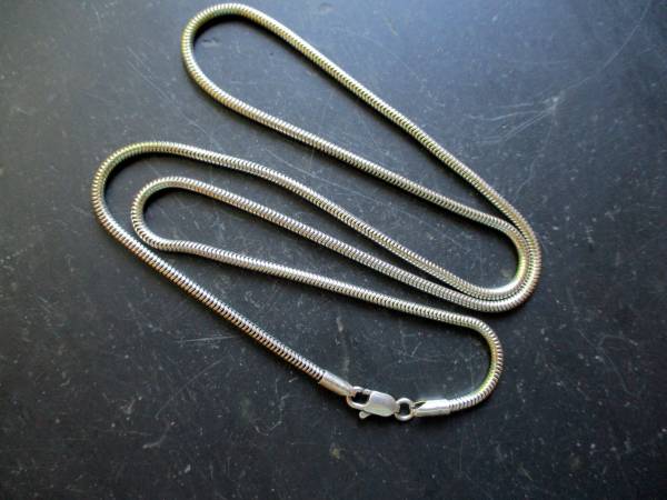 Kette, Schlangenkette, Sterlingsilber, dick, massiv, Unisex