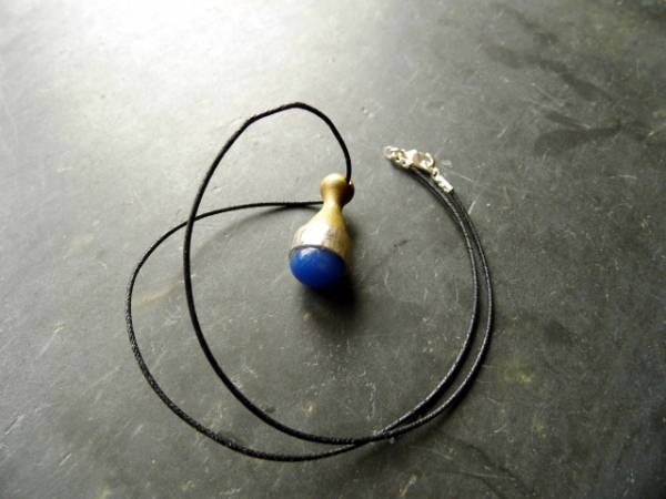 Kette, Peg doll, Holz, Silber,Blau Quarz, Puppe, Peg, Schmuck, Setzer, Spielstein