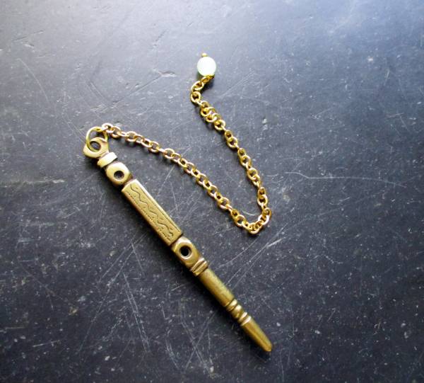 Pendel, spitz, verzeirt, Messing, Esoterik, Schamane, Wicca