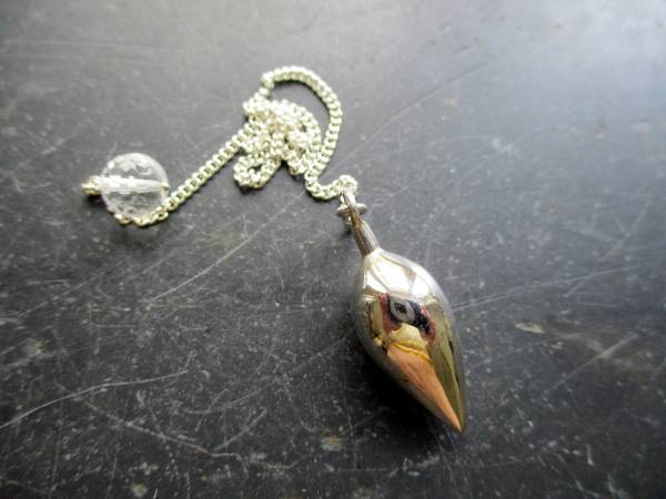 Pendel, Sterlingsilber, Silberpendel, groß, Wicca, Spitzpendel, Magie