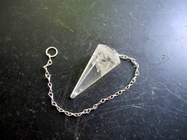 Sonderangebot, Pendel, Spitzpendel, Bergkristall, , facettiert, Wicca