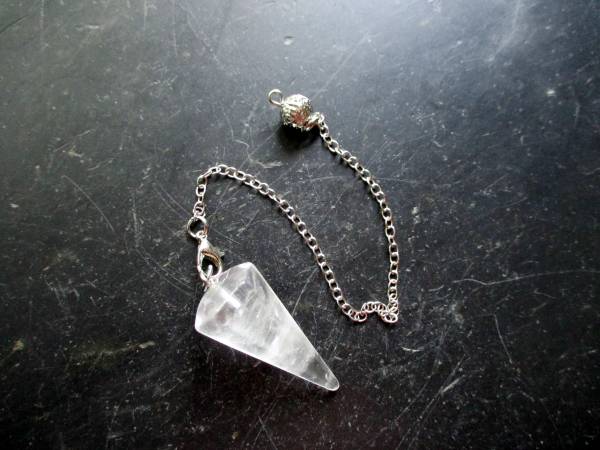 Sonderangebot, Pendel, Spitzpendel, Bergkristall, , facettiert, Wicca