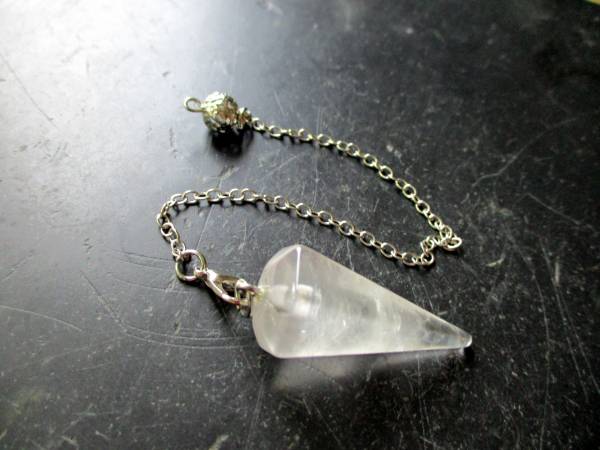 Sonderangebot, Pendel, Spitzpendel, Bergkristall, , facettiert, Wicca