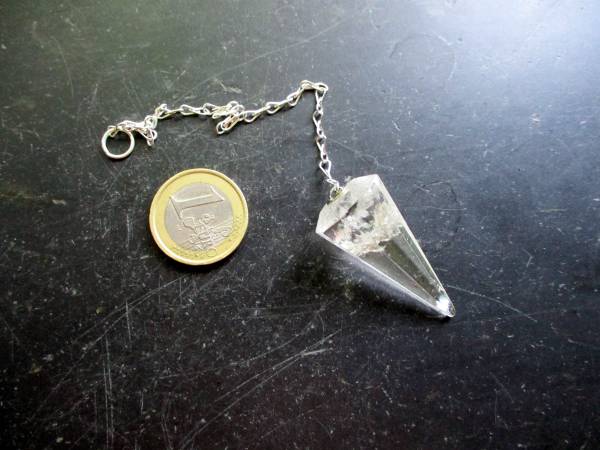 Sonderangebot, Pendel, Spitzpendel, Bergkristall, , facettiert, Wicca