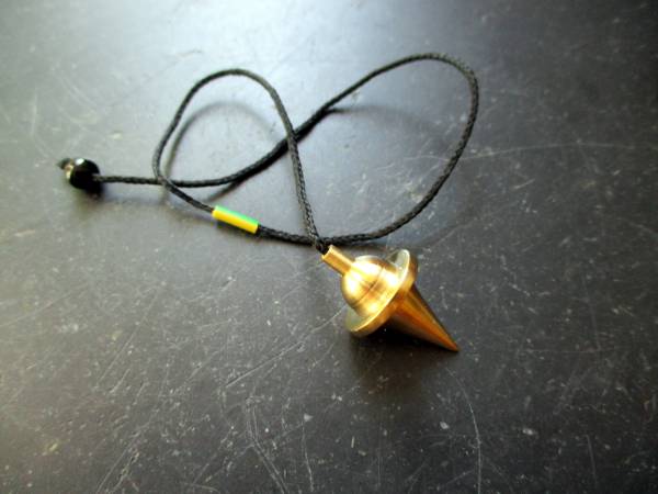Messing Pendel, Tropfen, Messingpendel, Tropfenpendel, groß, Spitzpendel