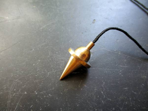 Messing Pendel, Tropfen, Messingpendel, Tropfenpendel, groß, Spitzpendel