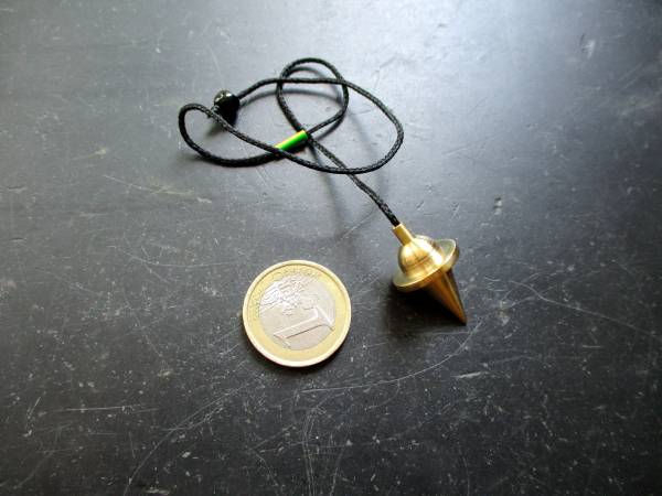 Messing Pendel, Tropfen, Messingpendel, Tropfenpendel, groß, Spitzpendel