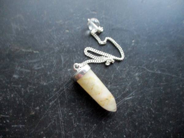 Pendel, Spitzpendel, Mondstein, beige, Silber, Mondsteinpendel, Wicca