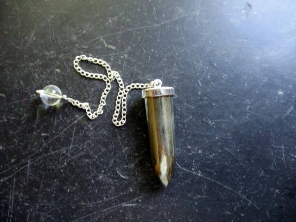 Pendel, Pyrit, Spitzpendel, Pyritpendel, Metall, Wicca