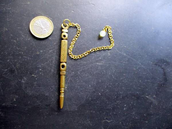 Pendel, spitz, verzeirt, Messing, Esoterik, Schamane, Wicca