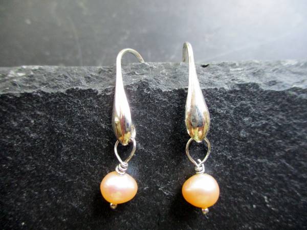 Ohrring, Hängeohrring, Sterlingsilber, Perle, Mädchen, Frauen