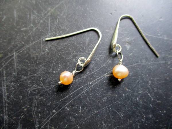 Ohrring, Ohrhänger, Silber, Süsswasserperle, weiß, Braut, Schmuck