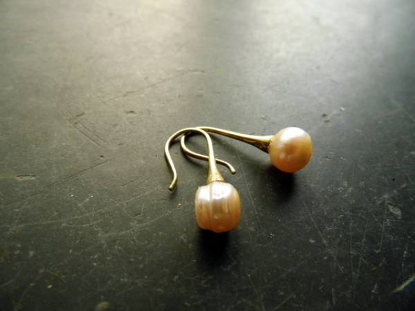 Ohrringe, Perle, Perlenohrringe, Silber, vergoldet, Braut, Schmuck