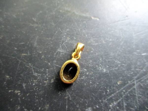 Anhänger, Sterlingsilber, vergoldet, facettiert, oval, schimmernd, klar, Schmuck, Frauen