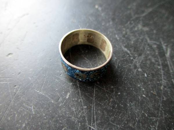 Ring, Sterlingsilber, Einlegearbeit, Türkis, Sonne, Mexico, Schmuck, Sonderangebot