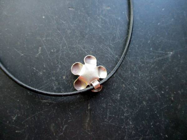 Anhänger, Sterlingsilber, Rose, Lederband, Dirndl, Tracht, Schmuck, Frauen Mädchen