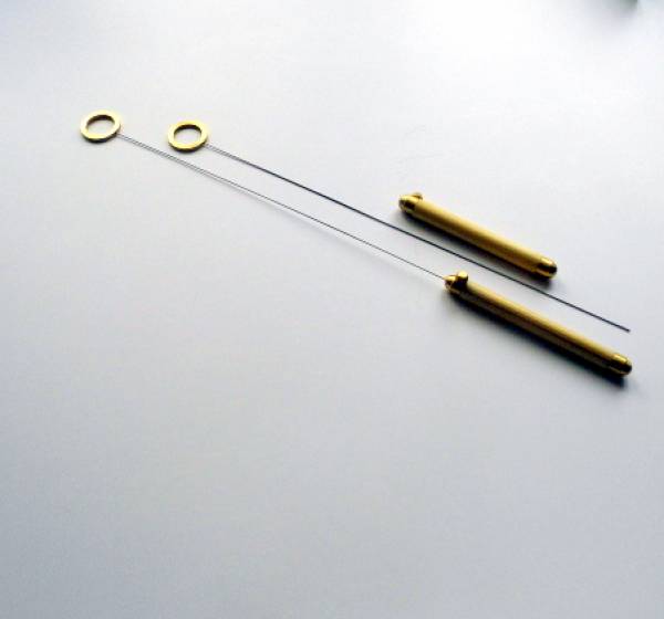 Einhandrute, Tensor, Wünschelrute, Hoz, Messingkappen, zerlegbar