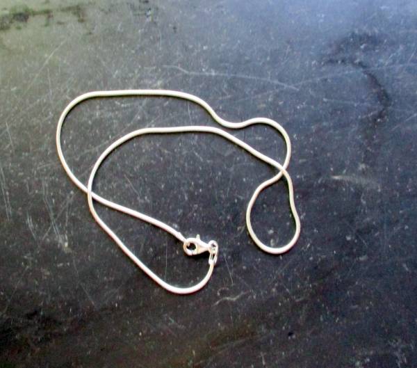 Kette, Silberkette, Schlangenkette, Sterlingsilber, Schmuck, Unisex, 38 cm